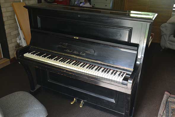 Upright Piano By Albert Fahr Zeits